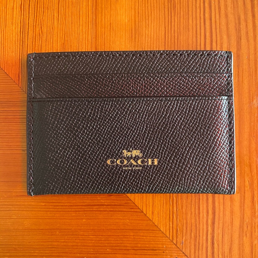 Compact ID Tattersall Leather Wallet